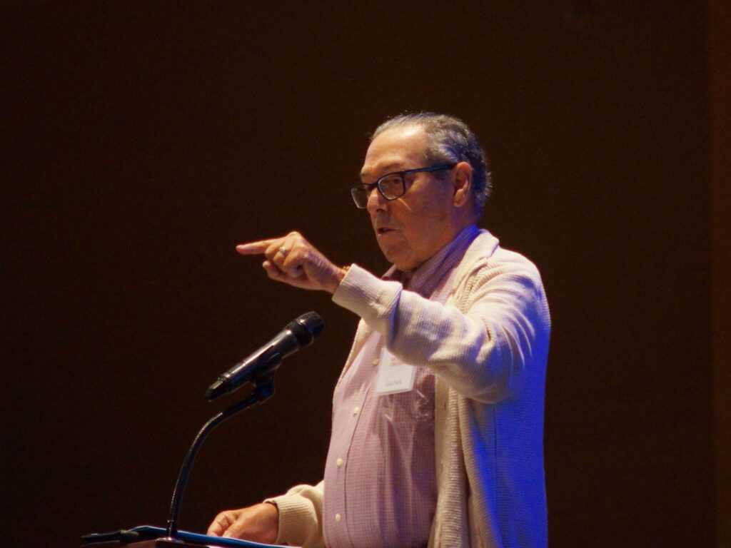 Lou Falik speaking at the Shoresh Conference hosted by the Feuerstein Institute a center for cognitive Development for all Ages